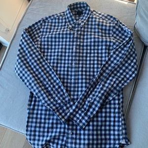 J. Crew Mens Gingham Shirt MT